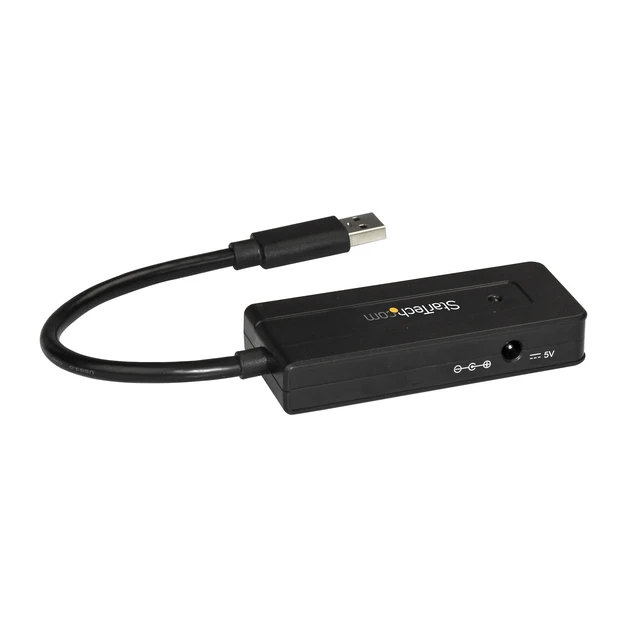 Alt view image 2 of 4 - 4 Port USB 3.0 Hub SuperSpeed 5Gbps with Fast Charge Portable USB 3.1 Gen 1 Type-A Laptop/Desktop Hub - USB Bus Power or Self Powered for High Performance Mini/Compact (ST4300MINI), Black