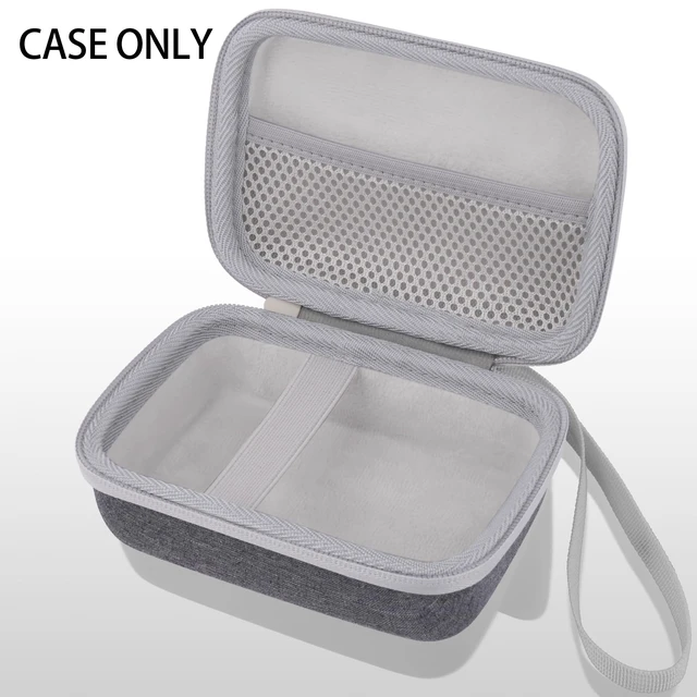 Alt view image 4 of 7 - Hard Case for Fujifilm Instax Mini Link 3 2 1 Printer, White Portable Storage, Space For Charging Cable, Organized Interior, Secure Zippered Shell