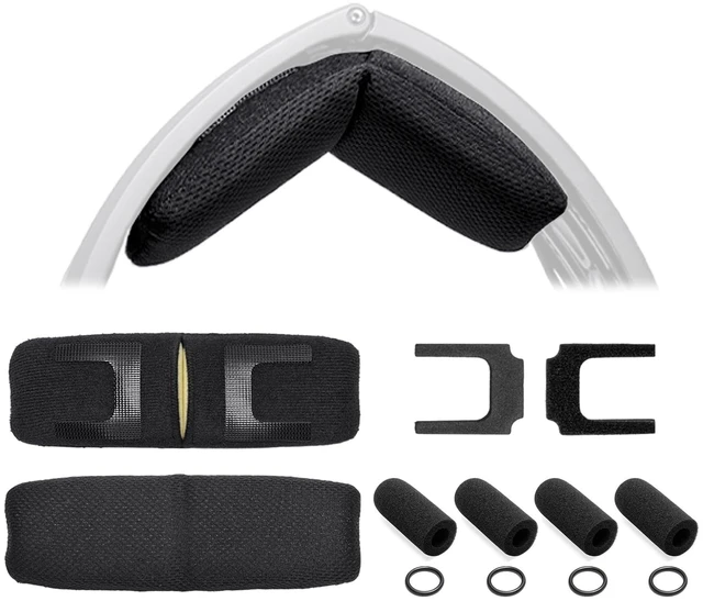 Main image of Upgrade Headband Cushion Pad + 4 Pack Foam Mic Cover Compatible with Bose A20 Aviation Headset, Headband Pad with Memory Foam + 4 Microphone Windscreens & 4 O-Rings (Refresh Kit)