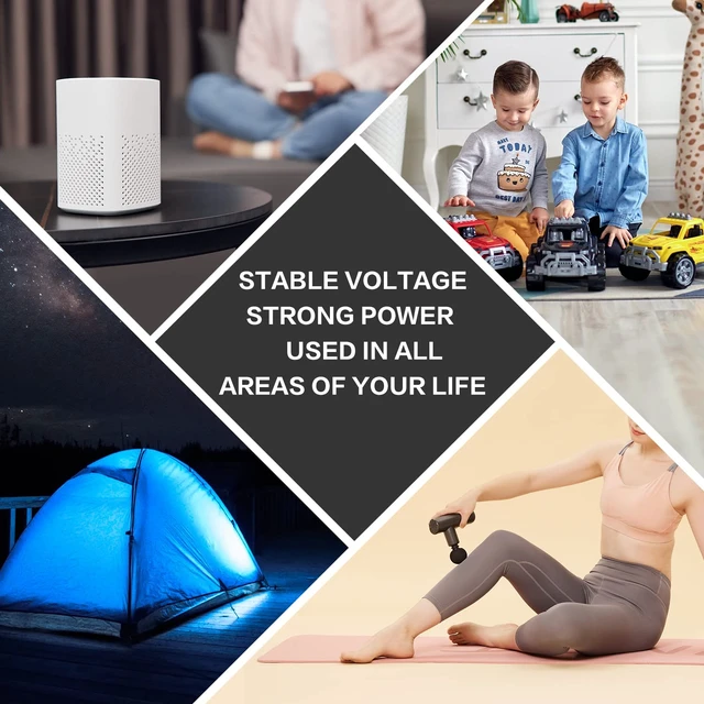 Alt view image 7 of 7 - 7.4V 2500mAh Li-ion Rechargeable Battery for Speaker/ Remote Control/Toy 7.4v battery for Bluetooth Boom Box/ Impact Massager/ Portable DVD Player/ Outdoor Lighting