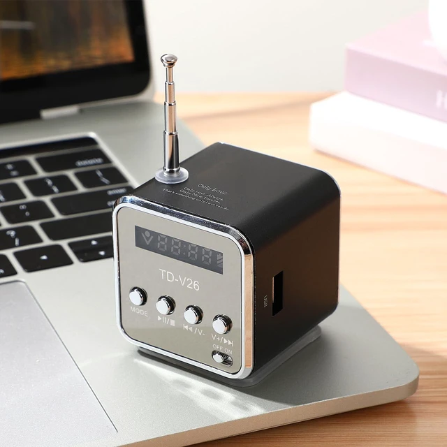 Alt view image 2 of 6 - USB Music Player: Mini Speaker Digital Music Player MP3, Support Micro USB Disk, with Led Display for Outdoor Travel and Listening (Black)