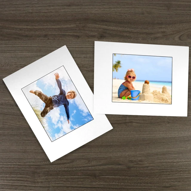Alt view image 3 of 7 - 12x16 Picture Mats Cut for 8x10 Photo, 10 Pack White Double Mat Picture Matboard - Pre-Cut Mat Board Show, Bevel Cut Matte to Display Art Family Photos, Show Kits, Art, Picture Framing