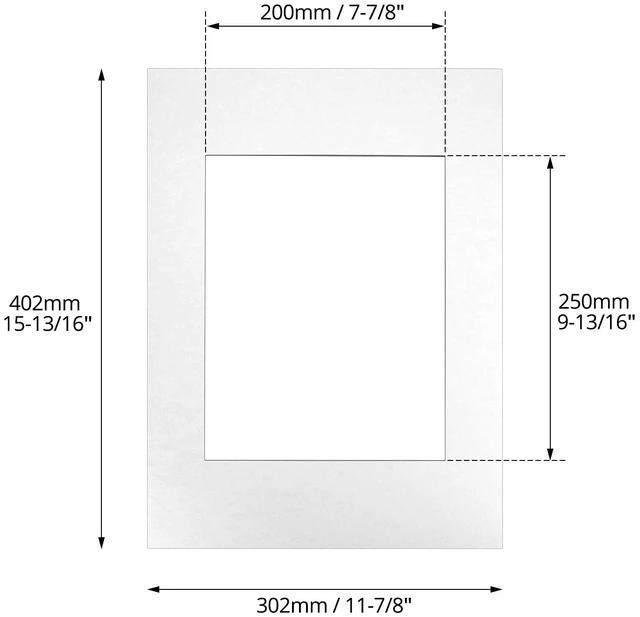 Alt view image 6 of 7 - 12x16 Picture Mats Cut for 8x10 Photo, 10 Pack White Double Mat Picture Matboard - Pre-Cut Mat Board Show, Bevel Cut Matte to Display Art Family Photos, Show Kits, Art, Picture Framing
