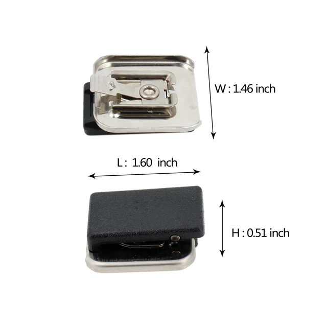 Alt view image 2 of 6 - 5Pcs Mic Belt Clip Replacement for Motorola PMMN4013 PMMN4013A PMMN4021 PMMN4021A PMMN4022 PMMN4022A PMMN4024 PMMN4024A PMMN4025 PMMN4025A PMMN4051 PMMN4062 Handheld Speaker Microphone