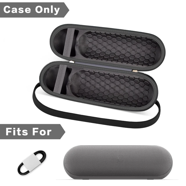Alt view image 2 of 7 - Speaker Case for JBL Flip 6/7/ for Beats Pill Bluetooth Speaker for Beats Pill Accessories Storage Bag, with Shoulder Strap for Outdoor Traveller - Case Only