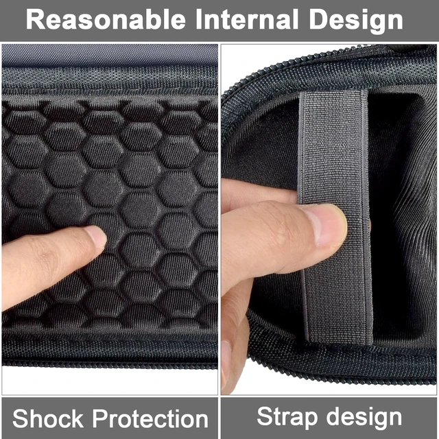 Alt view image 3 of 7 - Speaker Case for JBL Flip 6/7/ for Beats Pill Bluetooth Speaker for Beats Pill Accessories Storage Bag, with Shoulder Strap for Outdoor Traveller - Case Only