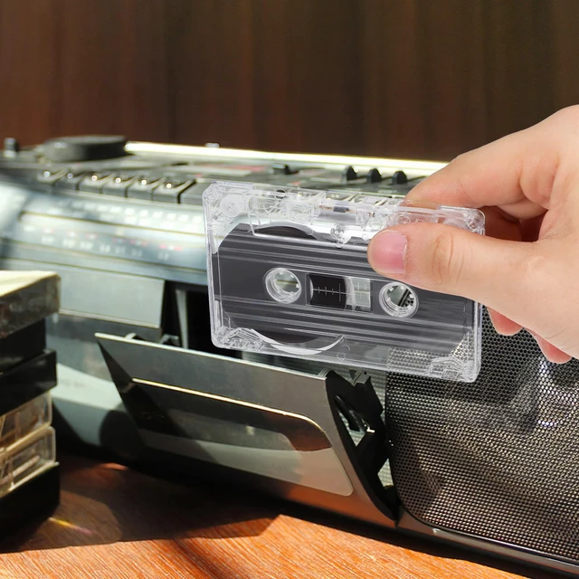 Alt view image 7 of 7 - 2 Pcs Blank Cassette Tape 30 Minute Recordable Audio Cassettes with Clear Case Empty Tapes for DIY Music, Retro Party, Valentine Day Greeting Messages & Voice Gift