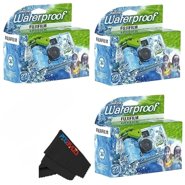 Main image of QuickSnap Waterproof 35mm Single Use Camera with Bonus Microfiber Cleaning Cloth