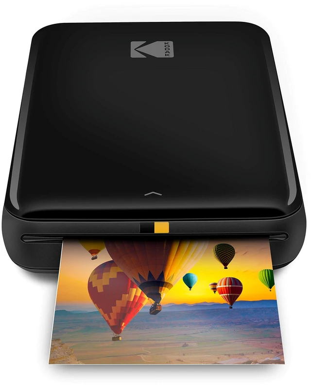 Main image of Kodak Step Wireless Color Photo Printer 2x3 Sticky-Back Paper for Bluetooth or NFC Devices (Black) Sticker Edition