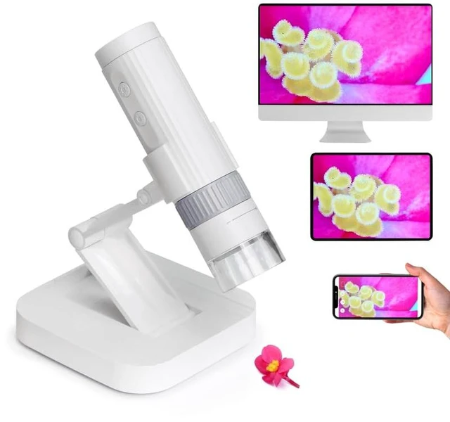 Main image of M2C Wireless Digital Microscope 50X-1000X, Handheld Portable 1080P HD USB Coin Microscope Compatible with iPhone, Android, iPad & PC, Perfect for Coin Collection & Science