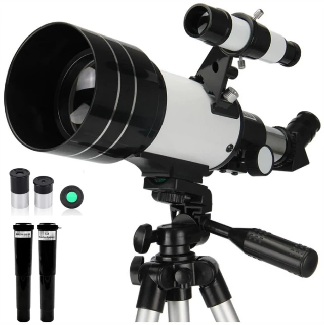 Main image of Astronomical Telescope, Focal Length 300, Aperture 70, Magnification 150 Objective Lens Focal Length 300,Max 150X,Equipped with a Finder Scope and a Tripod