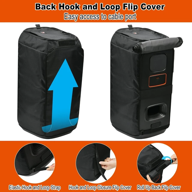 Alt view image 4 of 7 - Speaker Cover Dust Case for JBL PartyBox Club 120 Portable Party Speaker, Protective Mesh Sleeve Replacement Cover for JBL PartyBox Club 120