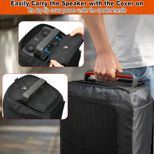 Alt view image 5 of 7 - Speaker Cover Dust Case for JBL PartyBox Club 120 Portable Party Speaker, Protective Mesh Sleeve Replacement Cover for JBL PartyBox Club 120