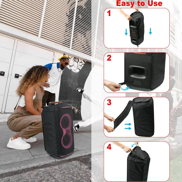 Alt view image 7 of 7 - Speaker Cover Dust Case for JBL PartyBox Club 120 Portable Party Speaker, Protective Mesh Sleeve Replacement Cover for JBL PartyBox Club 120