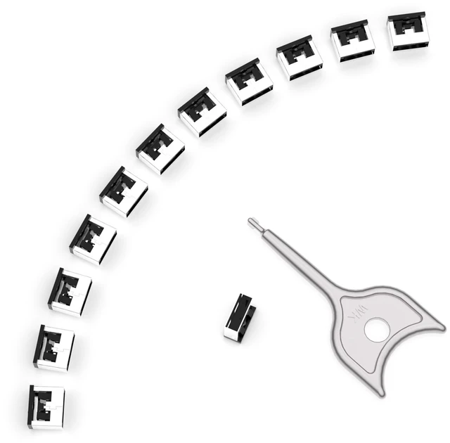 Main image of 12PCS USB Metal Port Lock Blocker with 1 Key - Secure USB-A Port Protector for PC/Laptop, Anti-Theft Data Security Lock, Dust & Moisture Proof Cover, Removable Type-A Connector Black
