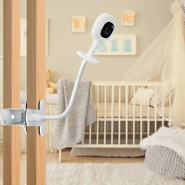 Alt view image 2 of 7 - 15.7" Baby Monitor Mount for Nanit Pro & Flex Stand, Gooseneck Arm Compatible with Nanit Pro & Flex Stand, 15.7" flexible gooseneck arm, tool-free clamp, stable hold, no drilling