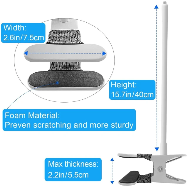 Alt view image 7 of 7 - 15.7" Baby Monitor Mount for Nanit Pro & Flex Stand, Gooseneck Arm Compatible with Nanit Pro & Flex Stand, 15.7" flexible gooseneck arm, tool-free clamp, stable hold, no drilling