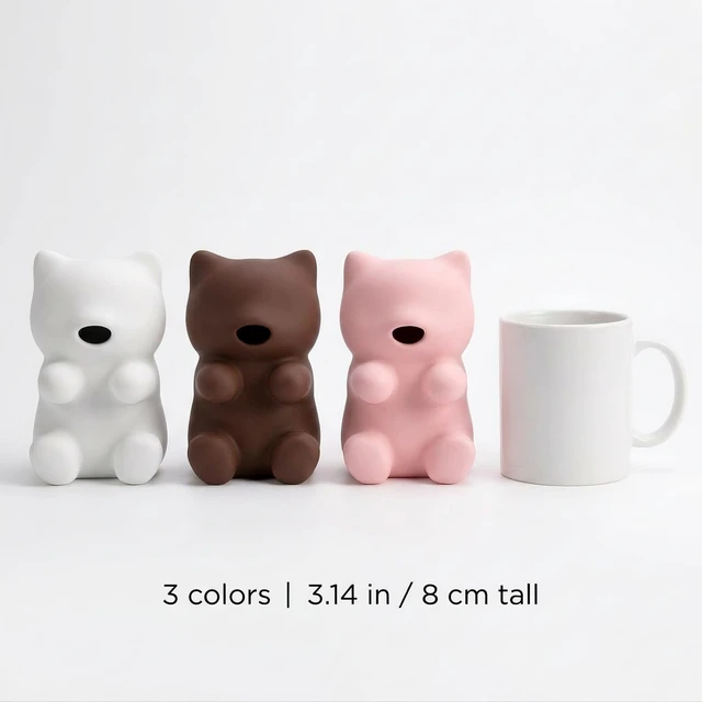 Alt view image 7 of 7 - Mini Cooling Robot - Cat-Shaped Cooler for Hot Drinks & Food, 2 Speeds, Cools in 3 Mins, 3.14" Portable, Fits All Dishware - Perfect for Coffee, Tea & Meals,USB Rechargeable, Waterproof