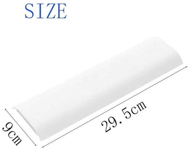 Alt view image 2 of 7 - Cable Concealer Cord Cover, 4 PCS Self-Adhesive Wall Cable Covers with 8 PCS Double-Side Tapes for TV Computer Office Theater (4PCS White)