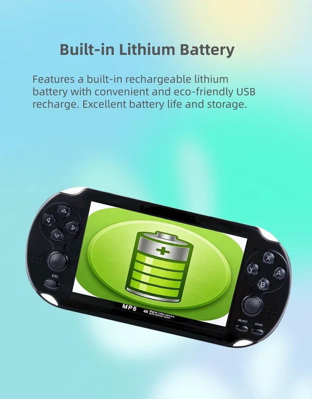 Alt view image 6 of 7 - Handheld Retro Game Console, 4.3-inch HD Screen, Dual Joysticks, Built-in Classic Games, Portable Handheld, TV Output, Video Playback, Gaming Save Function, The Ideal Gift