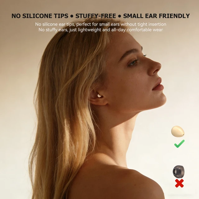 Alt view image 3 of 7 - Tiny Invisible Mini Earbuds Wireless Bluetooth Small Invisible Headphones Ear Buds for Sleeping Smallest Micro Hidden Discreet Small Earbuds for Work