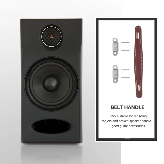 Alt view image 6 of 7 - Guitar Amplifier Handle Brown Leather Strap Replacement for Speaker Cabinet Amp Handle with Hardware Vintage Luggage CaseHandle Replacement for Guitar Amp Cabinet Suitcase