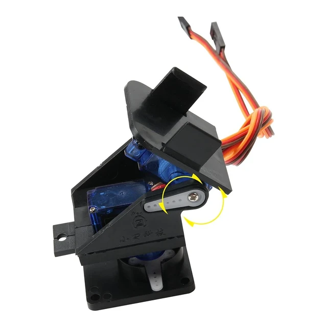 Alt view image 4 of 6 - Mini Pan/Tilt Camera Platform Anti-Vibration Camera Mount w/ 2 Servos Aircraft FPV
