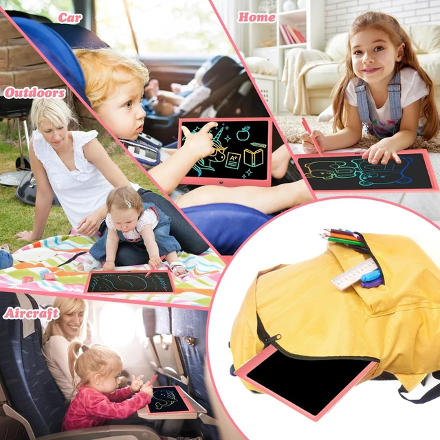 Alt view image 5 of 7 - LCD Writing Tablet Kids Toys -15 Inch Toddler Toys Learning Drawing Pad Toys for 3 4 5 6 7 8 Years Boys Girls Birthday Christmas Easter Thanksgiving Gift Creative Doodle Board