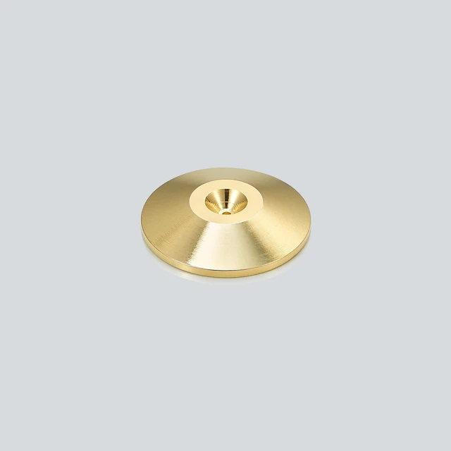 Alt view image 7 of 7 - Speaker Spikes Adjustable Floor Protectors 8pcs with Adhesive, Gold Shockproof Speaker Isolation Stand Feet for HiFi Amplifier, Subwoofer, DAC Recorder, Turntable, Cone Base Pad