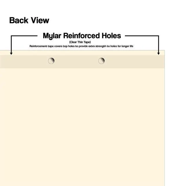 Alt view image 4 of 6 - Stock Medical Chart Dividers, 130 Sets of 6 Popular Healthcare Index Tabs, Bottom Tab, 8-1/2" x 11-3/8", File Folder Organizer for Nursing Patient Charts & Medical Records