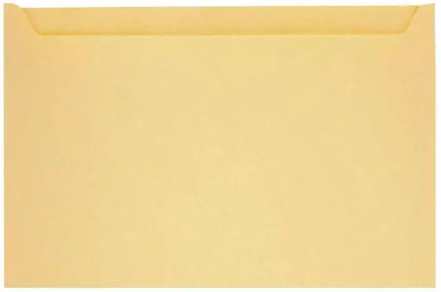 Main image of 63872 Paper File Jackets, 5-Inch x 8-1/8-Inch, 28 lb Manila, Buff, 500/Box