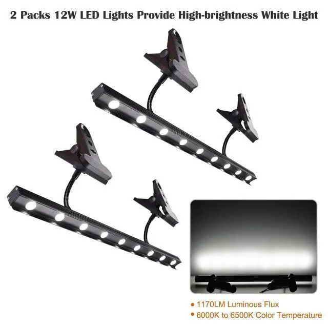 Alt view image 4 of 6 - Instahibit LED Light Adjustable for Retractable Banner Stand Trade Show | Exhibition Booth 4 Packs