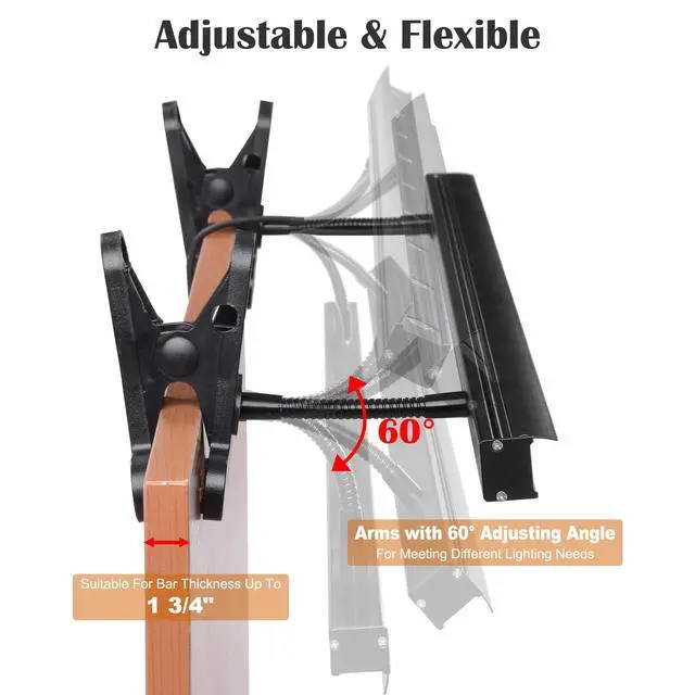 Alt view image 6 of 6 - Instahibit LED Light Adjustable for Retractable Banner Stand Trade Show | Exhibition Booth 4 Packs
