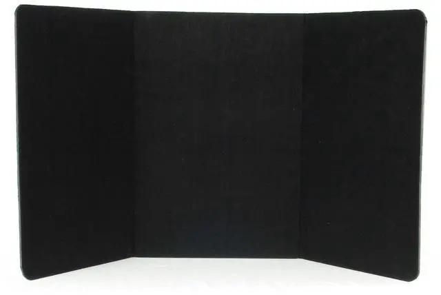 Main image of 3Panel Tabletop Display Board, 72 x 36 Folding TriFold Presentation Board with Hook & Loop Fabric Black (3PTTBLACK)