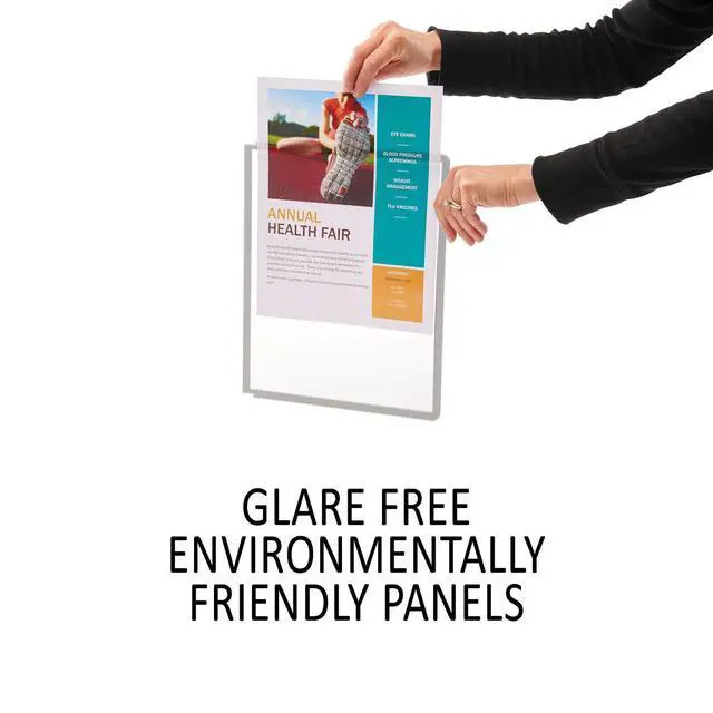 Alt view image 6 of 6 - SHERPA Motion Desk Reference System - 10 Panels with Gray Borders - Desk Reference Organizer