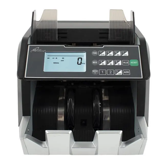 Alt view image 4 of 6 - USD Money Counter with Add and Batch Mode, Value Counting and UV/MG/IR Counterfeit Bill Detection for Small Business (RBC-E105-ADBK)