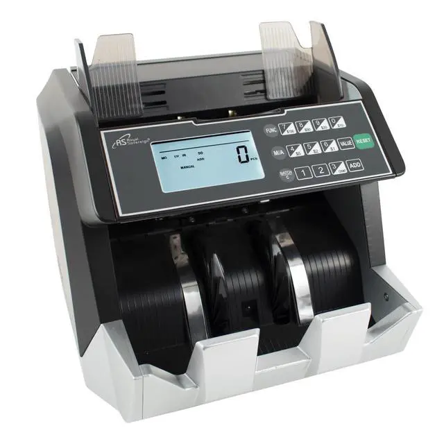 Alt view image 5 of 6 - USD Money Counter with Add and Batch Mode, Value Counting and UV/MG/IR Counterfeit Bill Detection for Small Business (RBC-E105-ADBK)