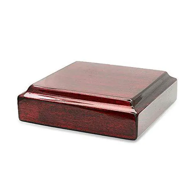 Alt view image 4 of 5 - Personalized Rosewood Gavel and Block Set in Hinged Wood Box with Custom Engraving