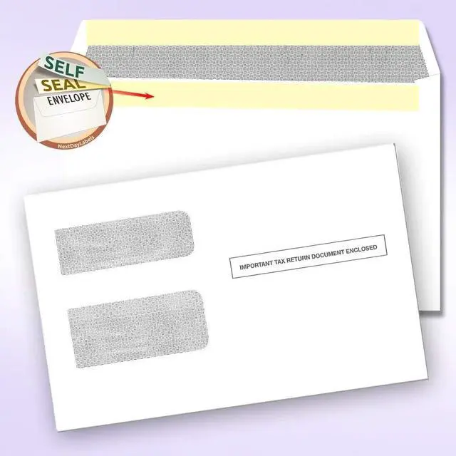 Alt view image 3 of 6 - Self Seal Envelopes for 1099 Tax Forms (Pack od 500)