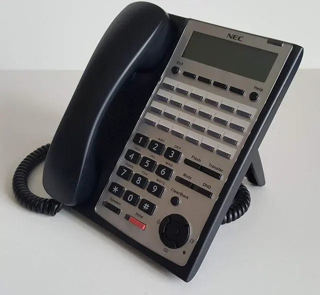 Main image of Telephone Digital 24-Button Backlit Dialpad Telephone (Black) Model Number IP4WW-24TXH-B-TEL(BK) - 1100063