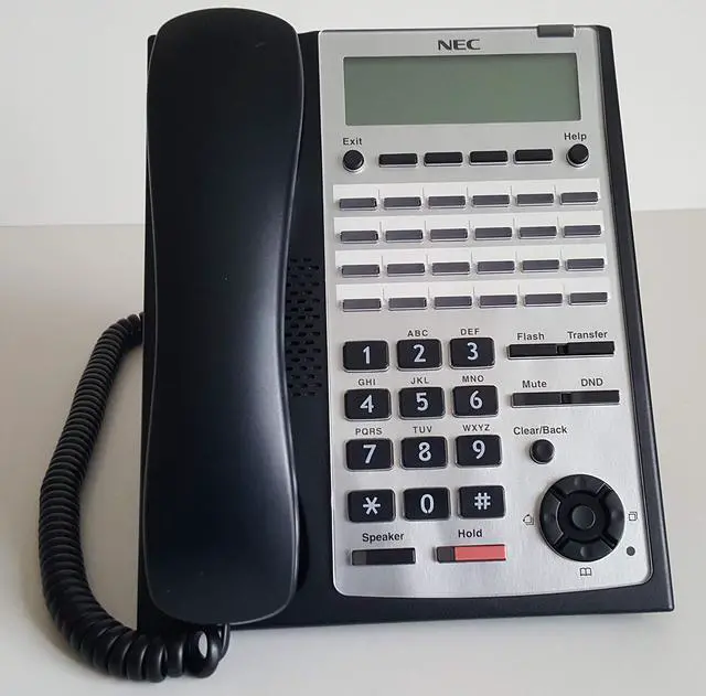 Alt view image 2 of 6 - Telephone Digital 24-Button Backlit Dialpad Telephone (Black) Model Number IP4WW-24TXH-B-TEL(BK) - 1100063