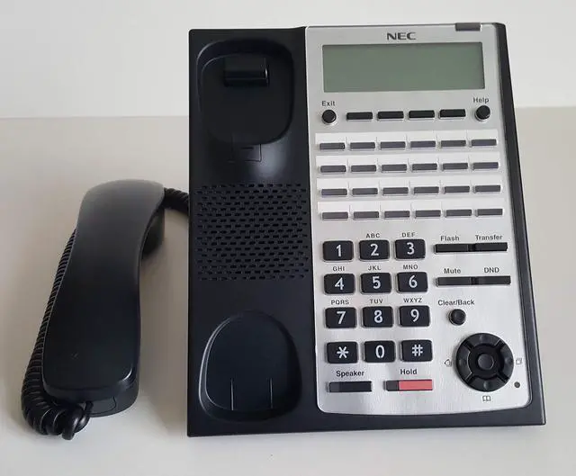 Alt view image 6 of 6 - Telephone Digital 24-Button Backlit Dialpad Telephone (Black) Model Number IP4WW-24TXH-B-TEL(BK) - 1100063