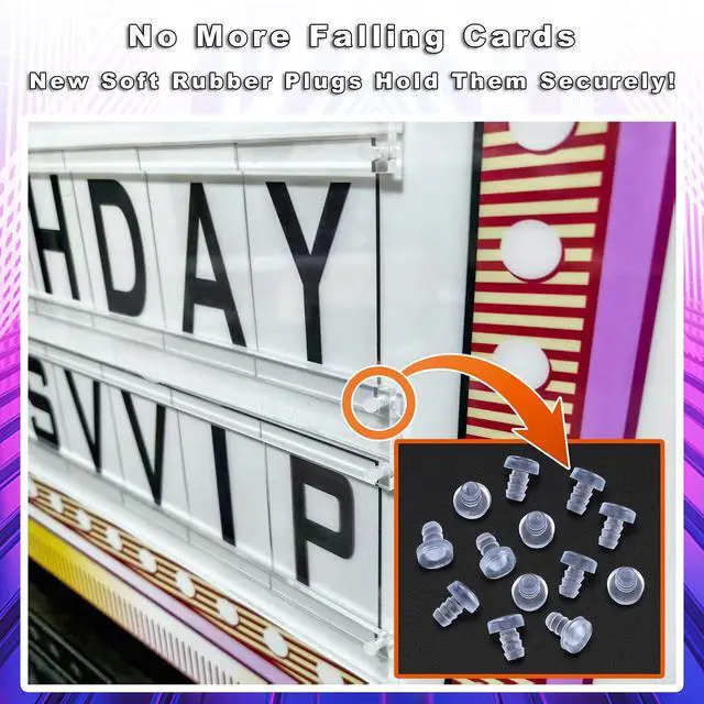 Alt view image 4 of 6 - LED Letter Bottle Presenter, VIP Bottle Service Sign, Handheld Light Box with Color Change for Nightclub, Bar, Party, Birthday & Wedding Acrylic Frame with 4 Letter Sets & 2 Number Kit