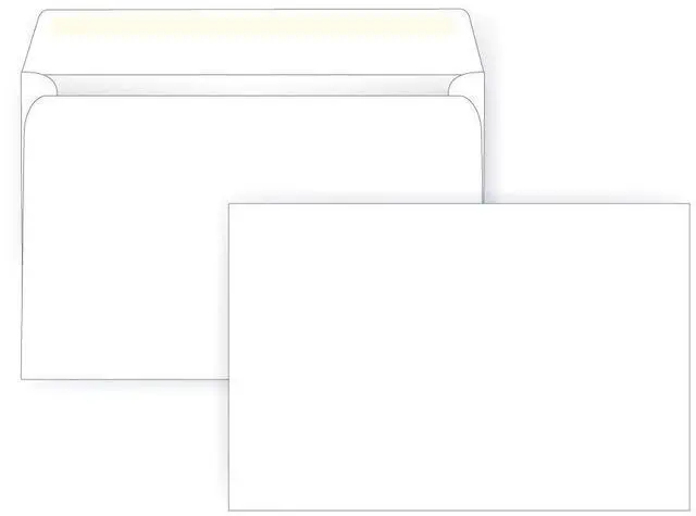 Main image of 6 1/2 x 9 1/2 Booklet Envelope - 24# White - Open Side (6.5 x 9.5) - Large Envelope Series (Box of 1000)
