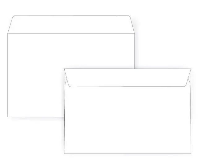 Alt view image 2 of 3 - 6 1/2 x 9 1/2 Booklet Envelope - 24# White - Open Side (6.5 x 9.5) - Large Envelope Series (Box of 1000)