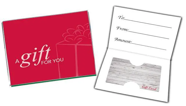 Alt view image 2 of 3 - Gift Card Presenter (A Gift for You - Simple Red) 500 Pack