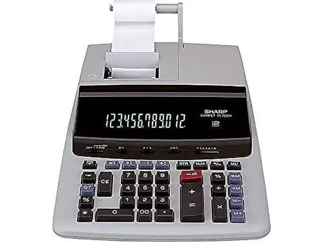 Alt view image 3 of 5 - VX2652H VX2652H Two-Color Printing Calculator Black/Red Print 4.8 Lines/Sec
