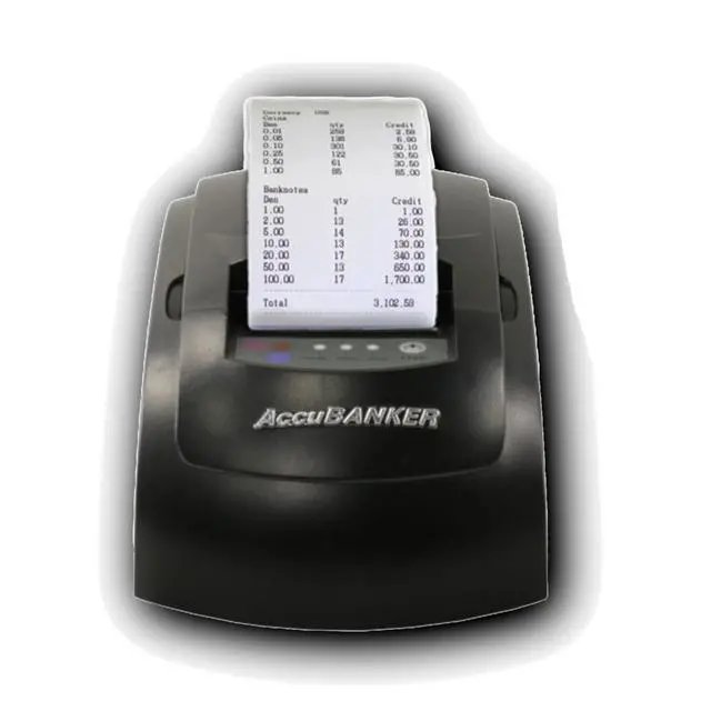 Alt view image 2 of 6 - AccuBANKER MP20-71 Thermal Printer for AB7100 Bill Counter - Prints Reports of Verified Bills, Quick and Easy to Use, Compact Design, Quick Printing Speed, Low Noise Level (AB7100 Compatibility)