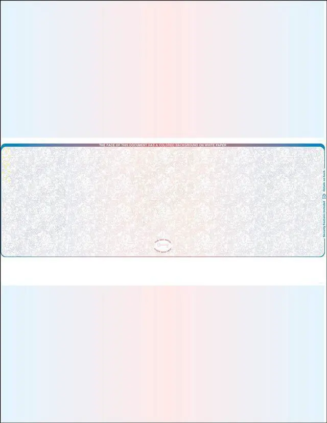 Main image of 3000 Blue- Red- Blue- Prismatic Laser Check Stock, (Check at Middle) Blank Laser Checks, Laser Check, Bank Checks, Business Checks, or Personal Checks