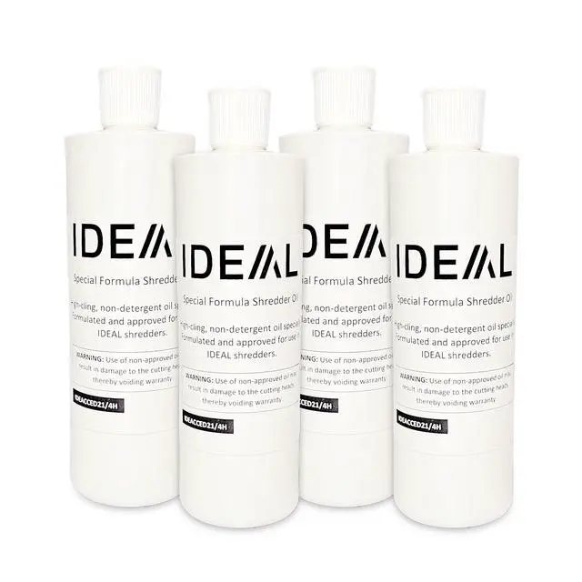 Alt view image 5 of 6 - IDEAL Maintenance Combo Pack AC0920H Heavy-Duty Shredder Bags 20x47, Case of 80, 40-Gallon, Gusseted+ High-Cling Lubricating Shredder Oil 4x1-Pint Bottles, IDEACCED21/4H. Fits 2503/2604/3104/3105